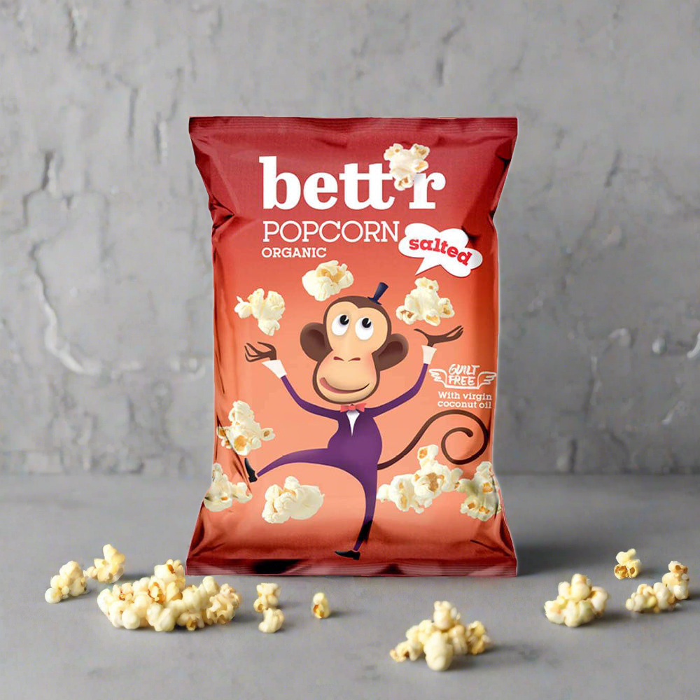 Popcorn - Tengeri sós - bio - 60g