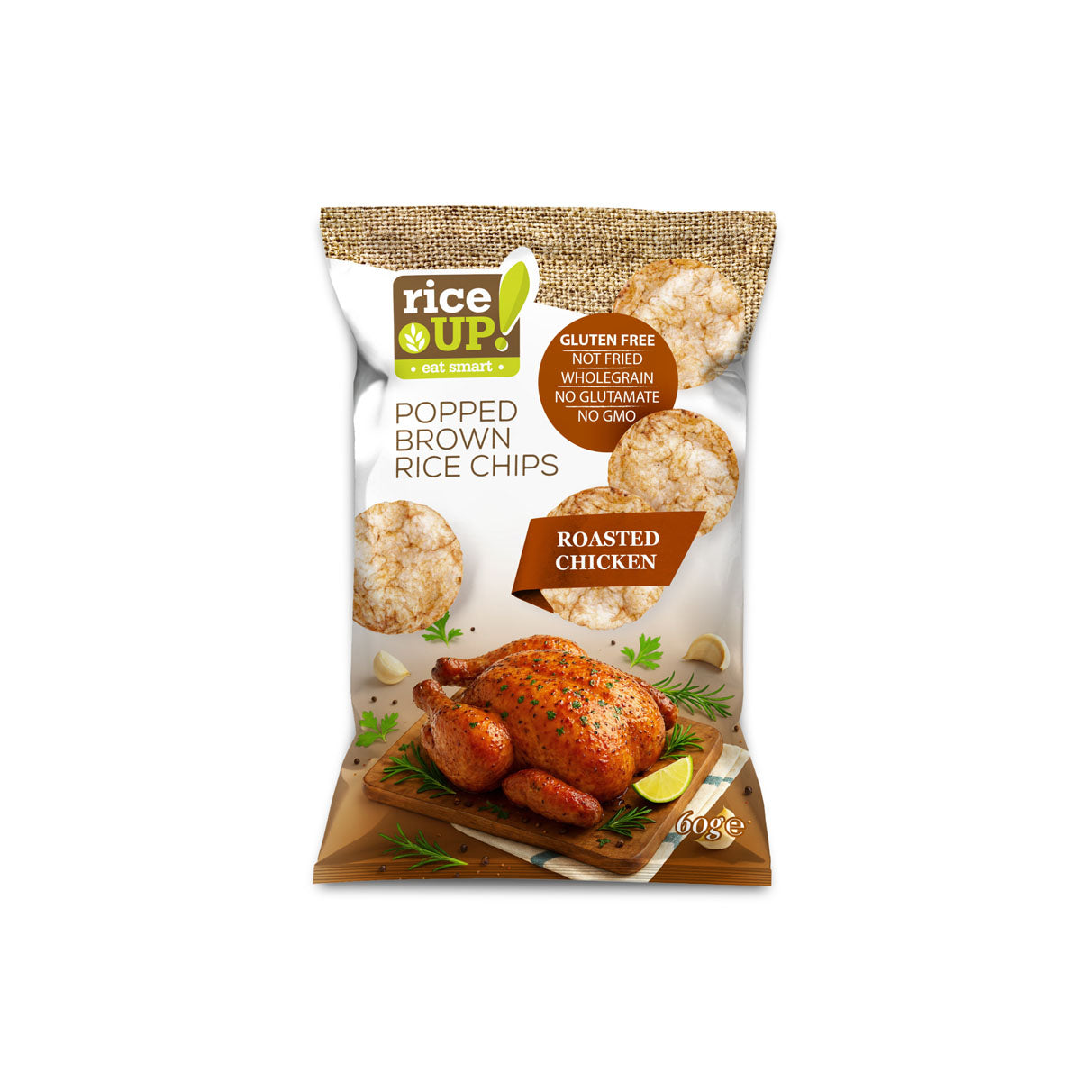 Barna rizs chips sült csirke - 60g