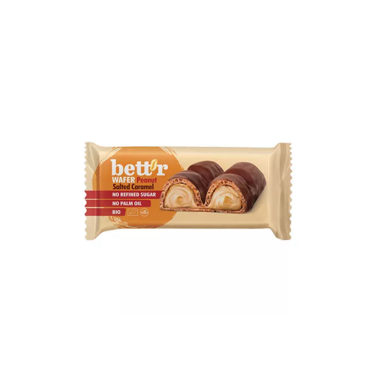Bett'r Bio Ostyaszelet Sós Karamell krémmel - 33 g