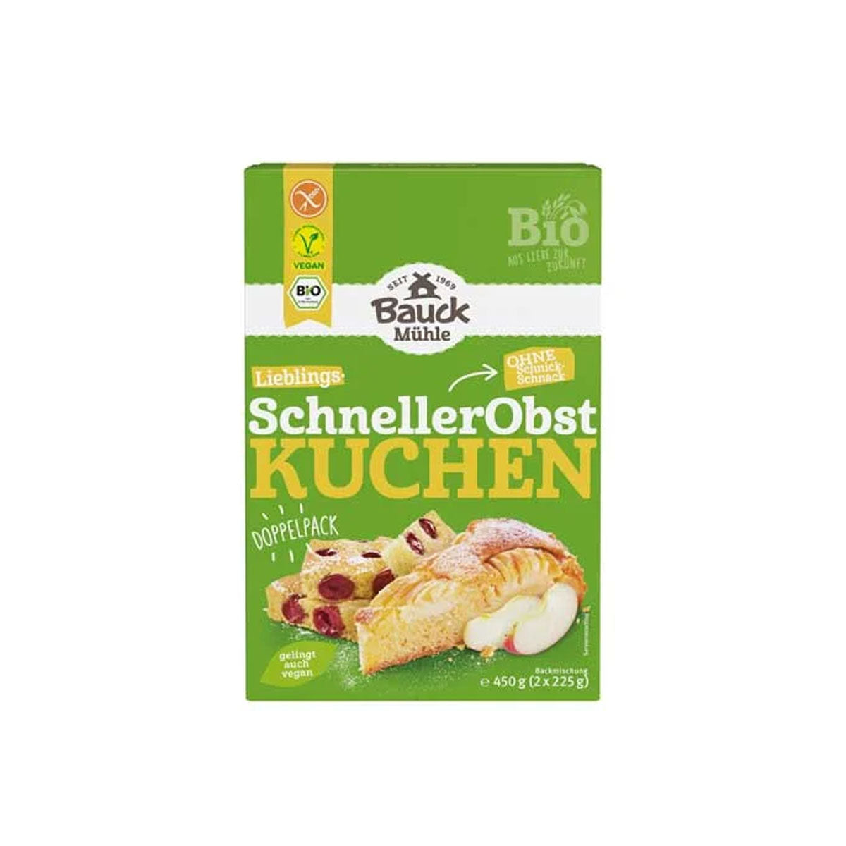 Bio gyümölcsös sütemény keverék - GM - 450g
