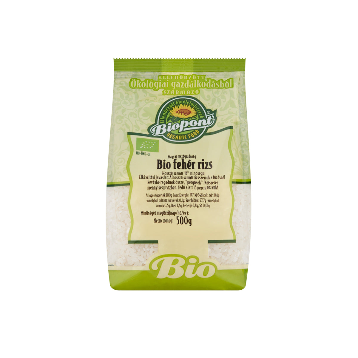 Fehér Rizs - bio - 500g