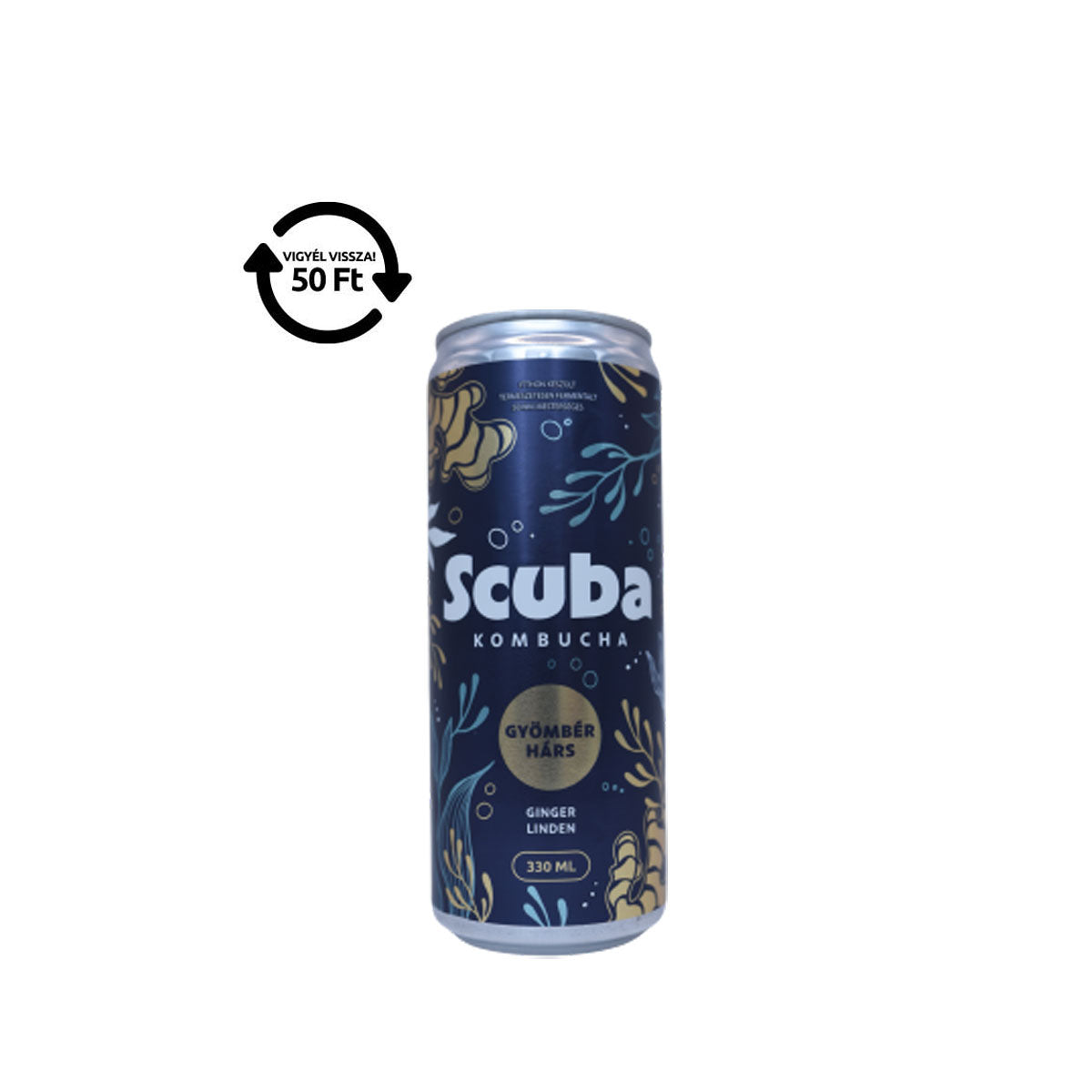 Scuba Kombucha Gyömbér-Hárs - 330 ml DRS