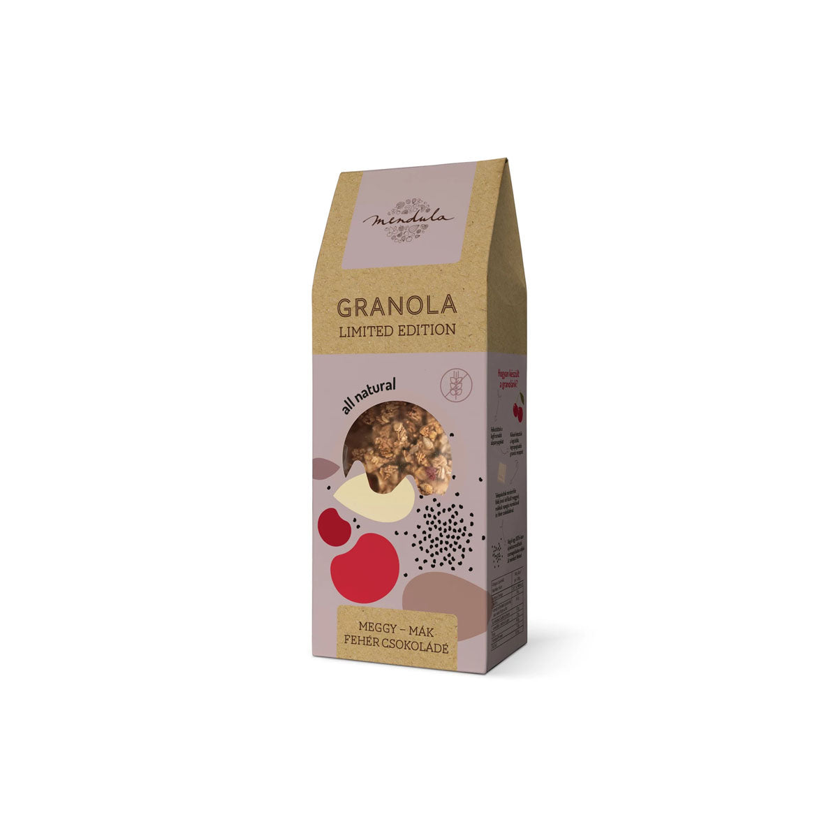 granola gluténmentes meggyes-mákos - 300g