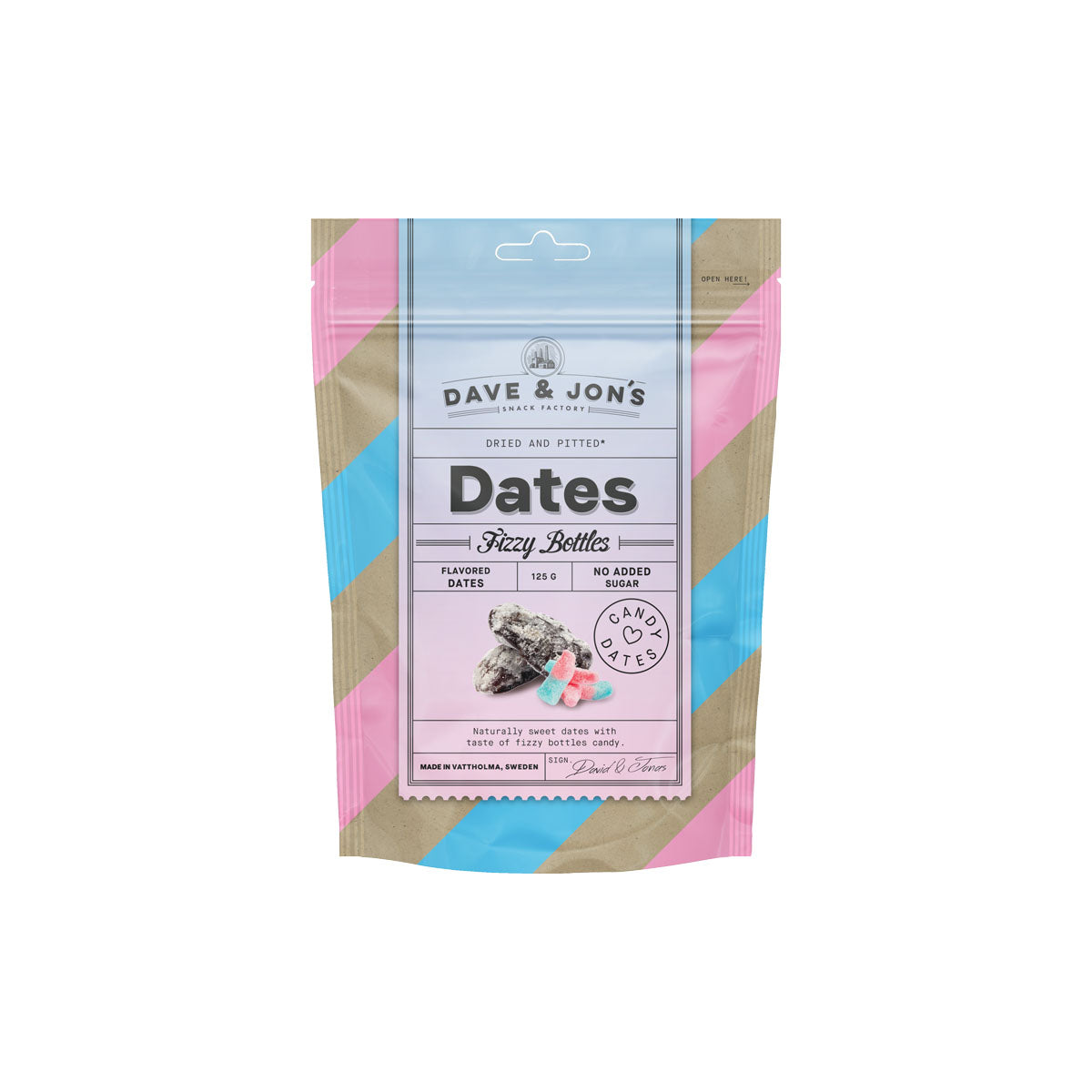 Dave & Jon's mag nélküli ízesített datolya - 125g