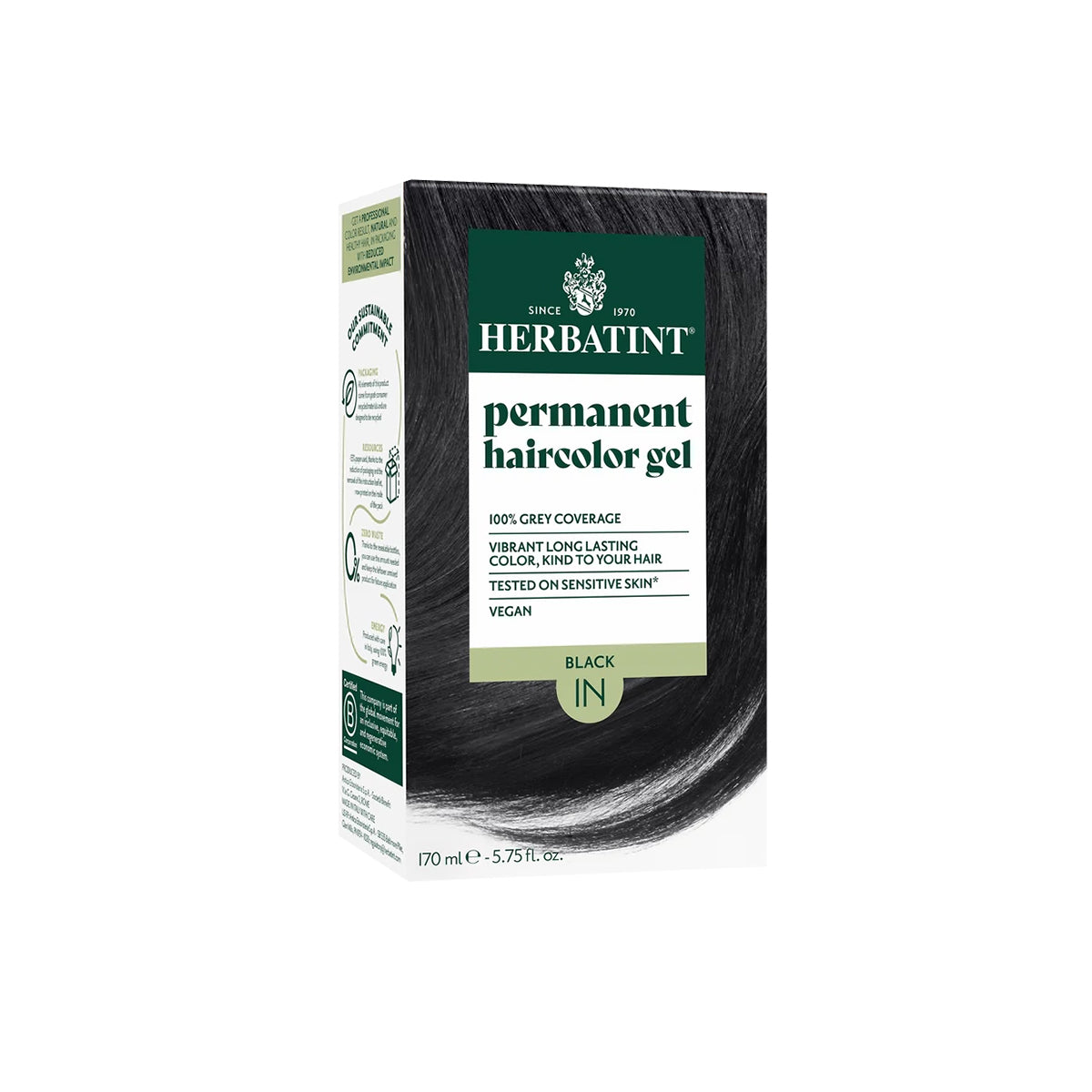 1N Black Hajfesték - 170ml