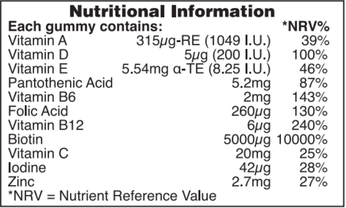 Biotin-Haj komplex gumivitamin - 30db