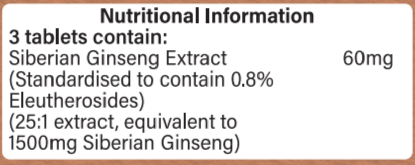 Szibériai Ginseng 1500mg - 120db