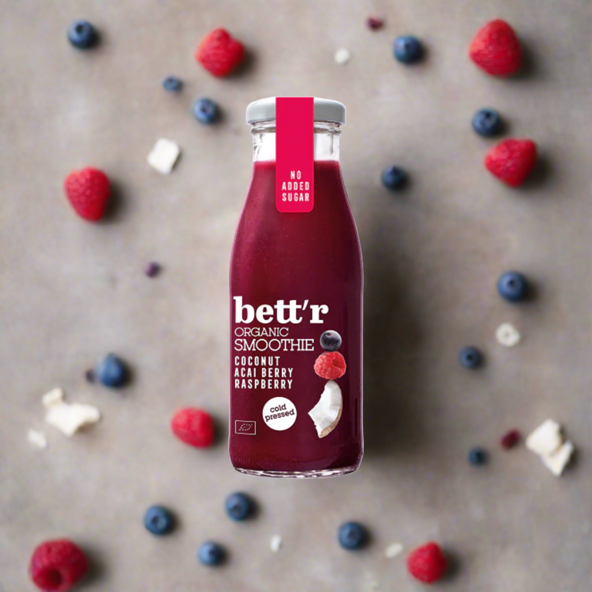 Kókusz-Acai-Málna smoothie - bio - 250ml
