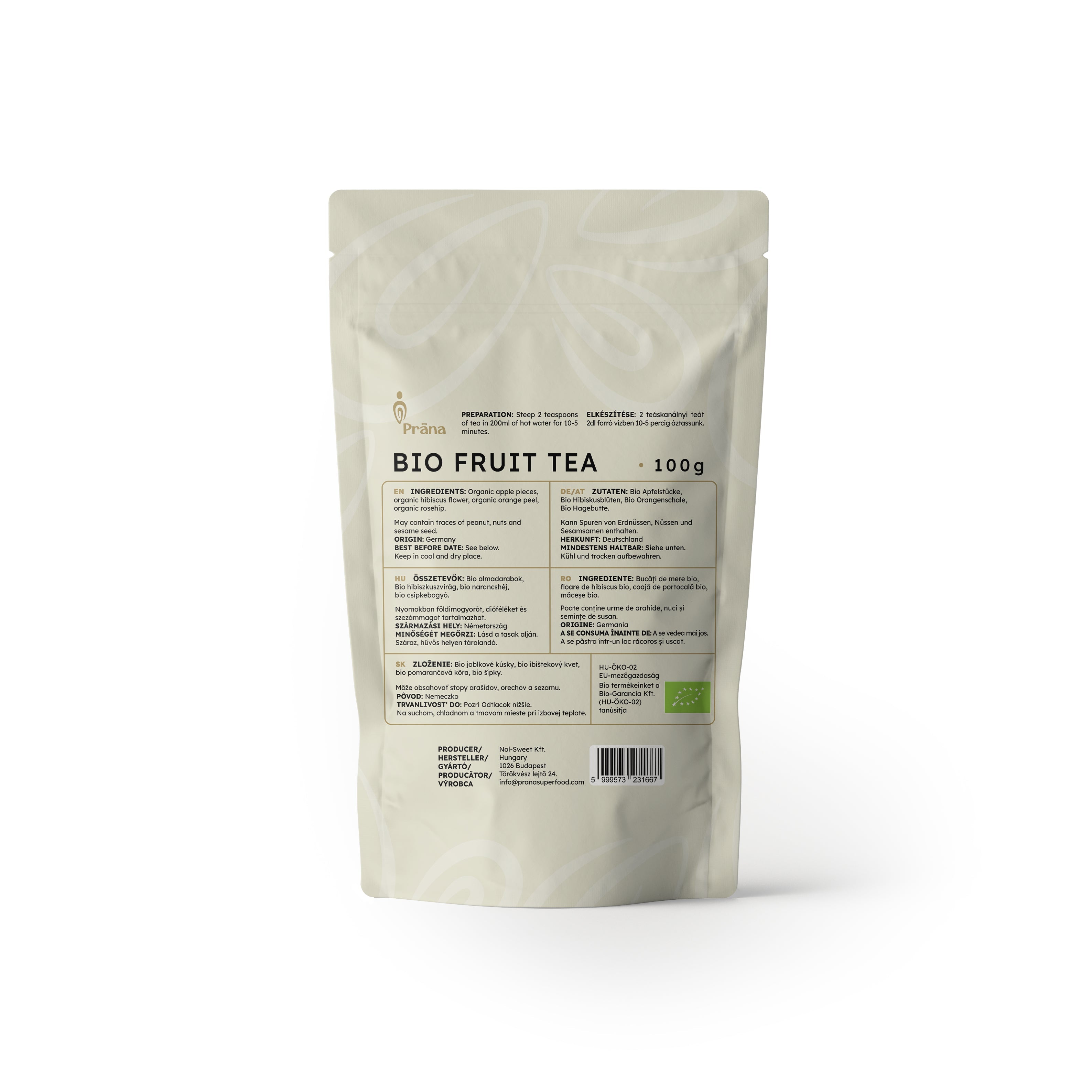 Gyümölcsös Teakeverék - bio - 100g