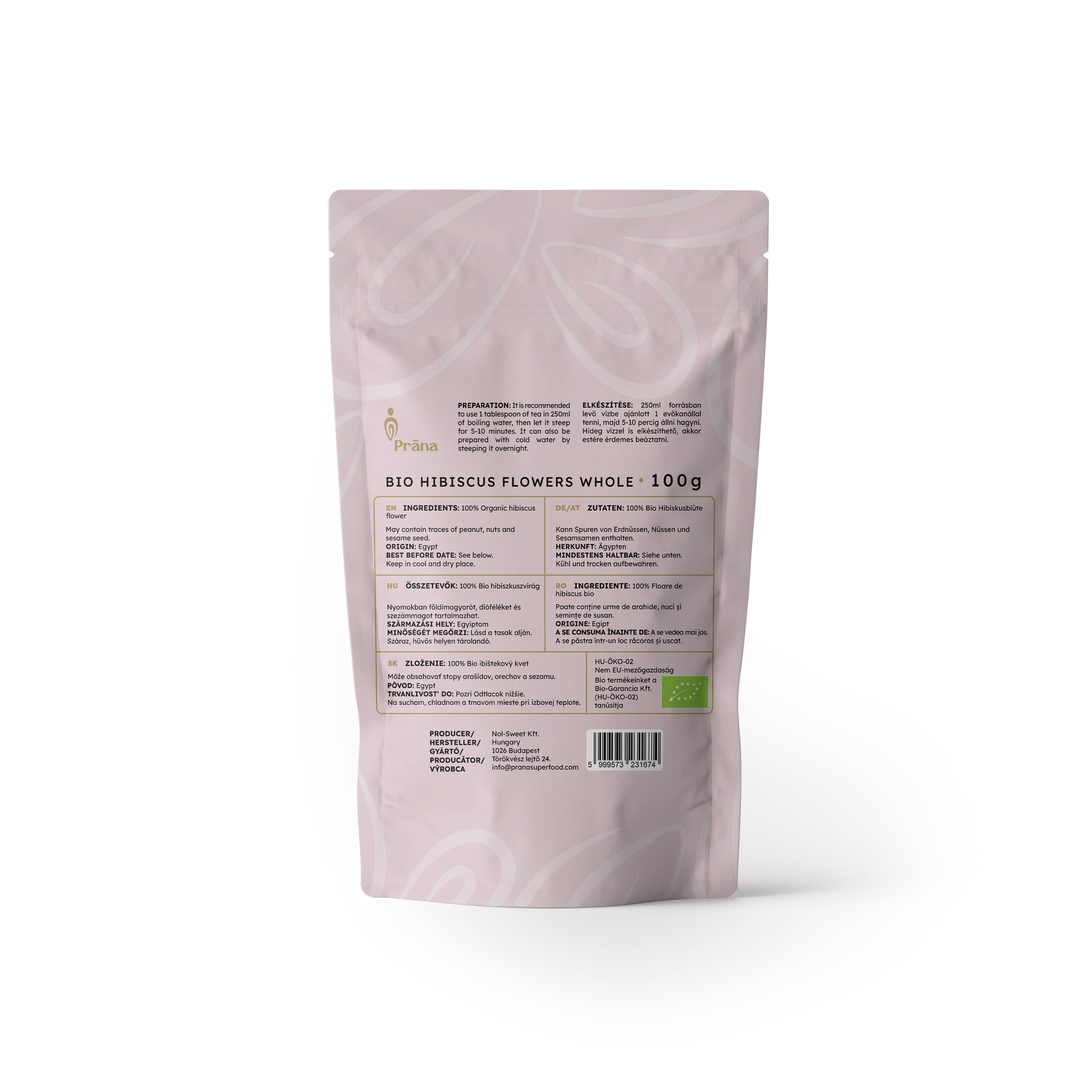 Hibiszkuszvirág tea - bio - 100g