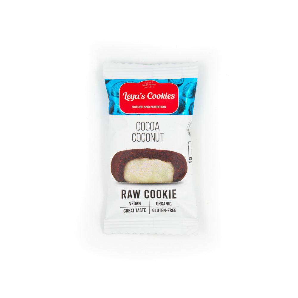 Bio Kókuszos-Kakaós Leya's Cookies Nyers bio sütemény kakaóval és kókusszal