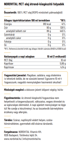 MCT Olaj - 500ml