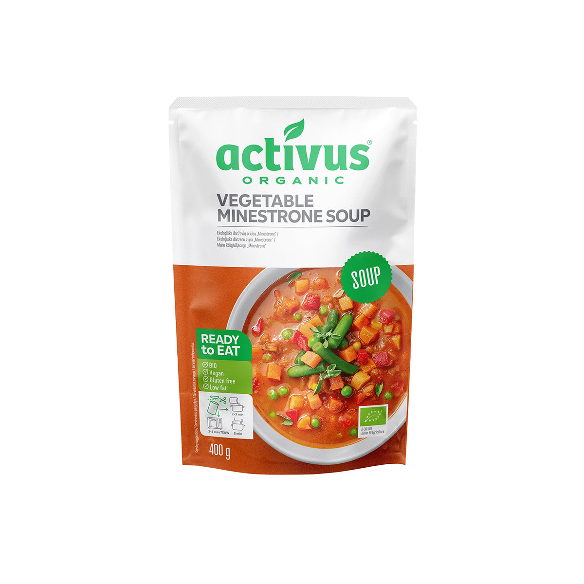 Minestrone zöldségleves - bio - 400g