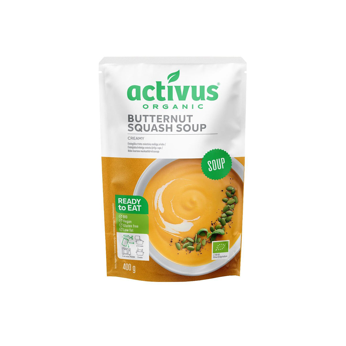 Sütőtökkrémleves édesburgonyával - bio - 400g