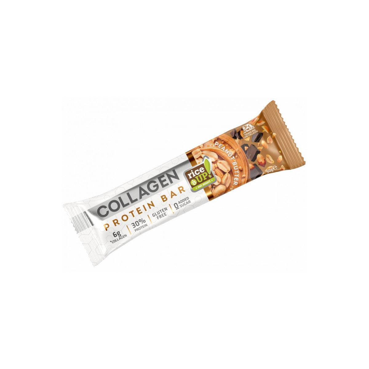 Fehérjeszelet kollagénnel mogyoróvajas - 50g