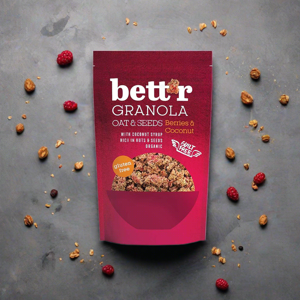 Bogyós és kókuszos granola - bio - 300g