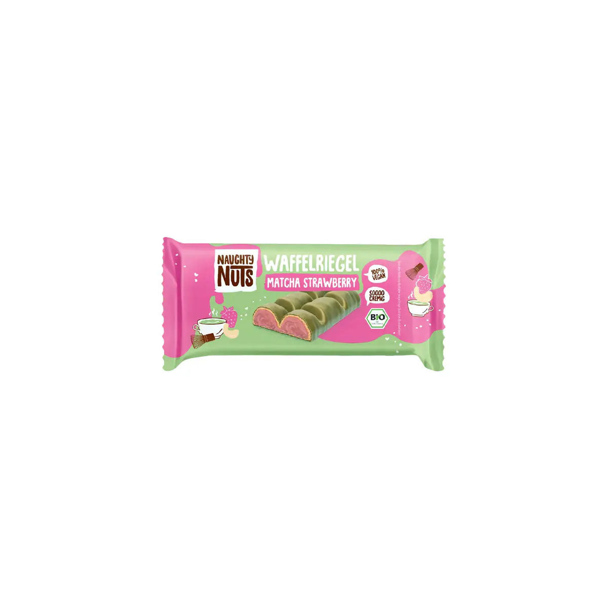 Bio Ostyaszelet Matcha és Eperkrém - 33g