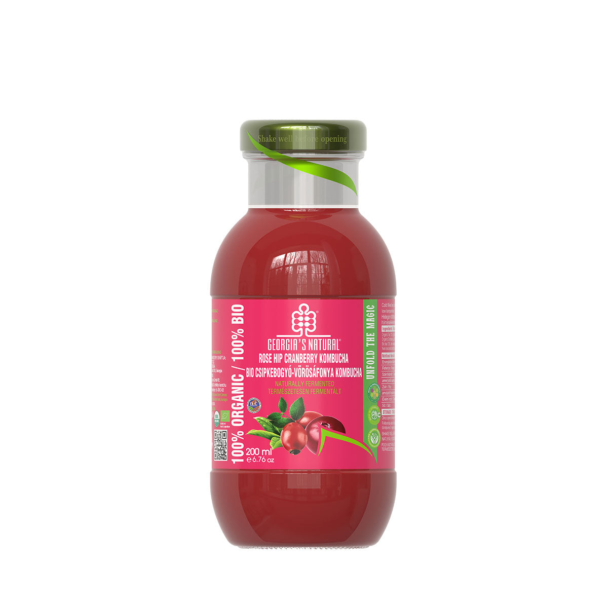 GN Bio Csipkebogyó V.áfonyalé Kombucha - 200ml DRS