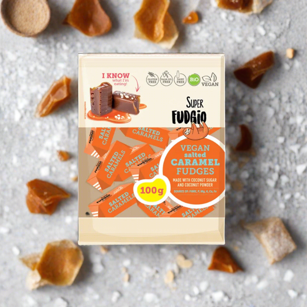 Sós-karamellás karamella vegán - bio - 100g