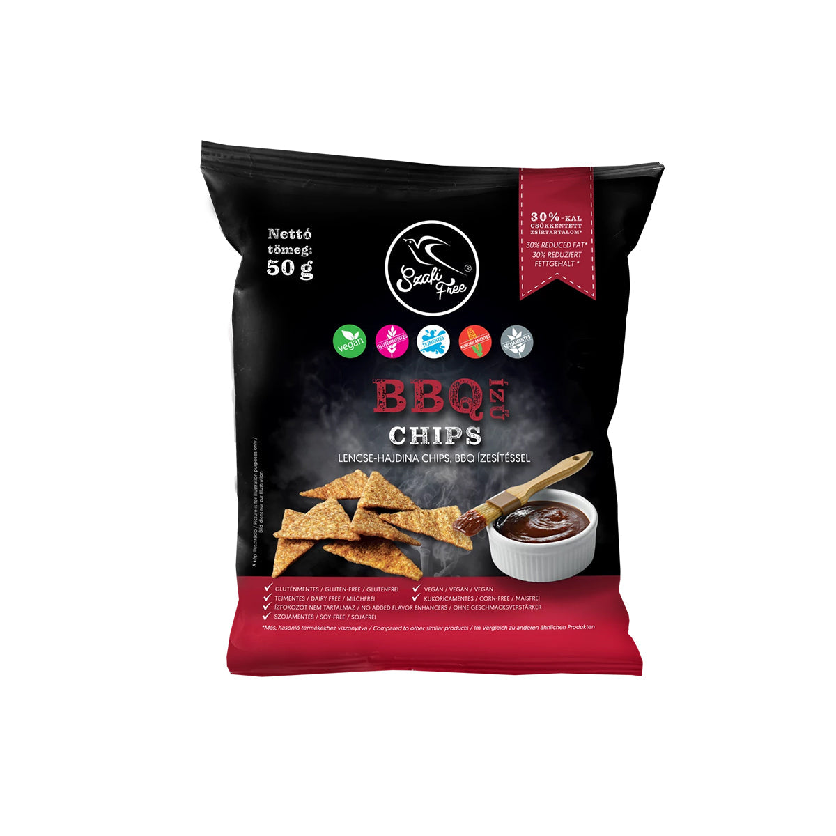 Szafi Free BBQ ízű chips  - gluténmentes - 50g