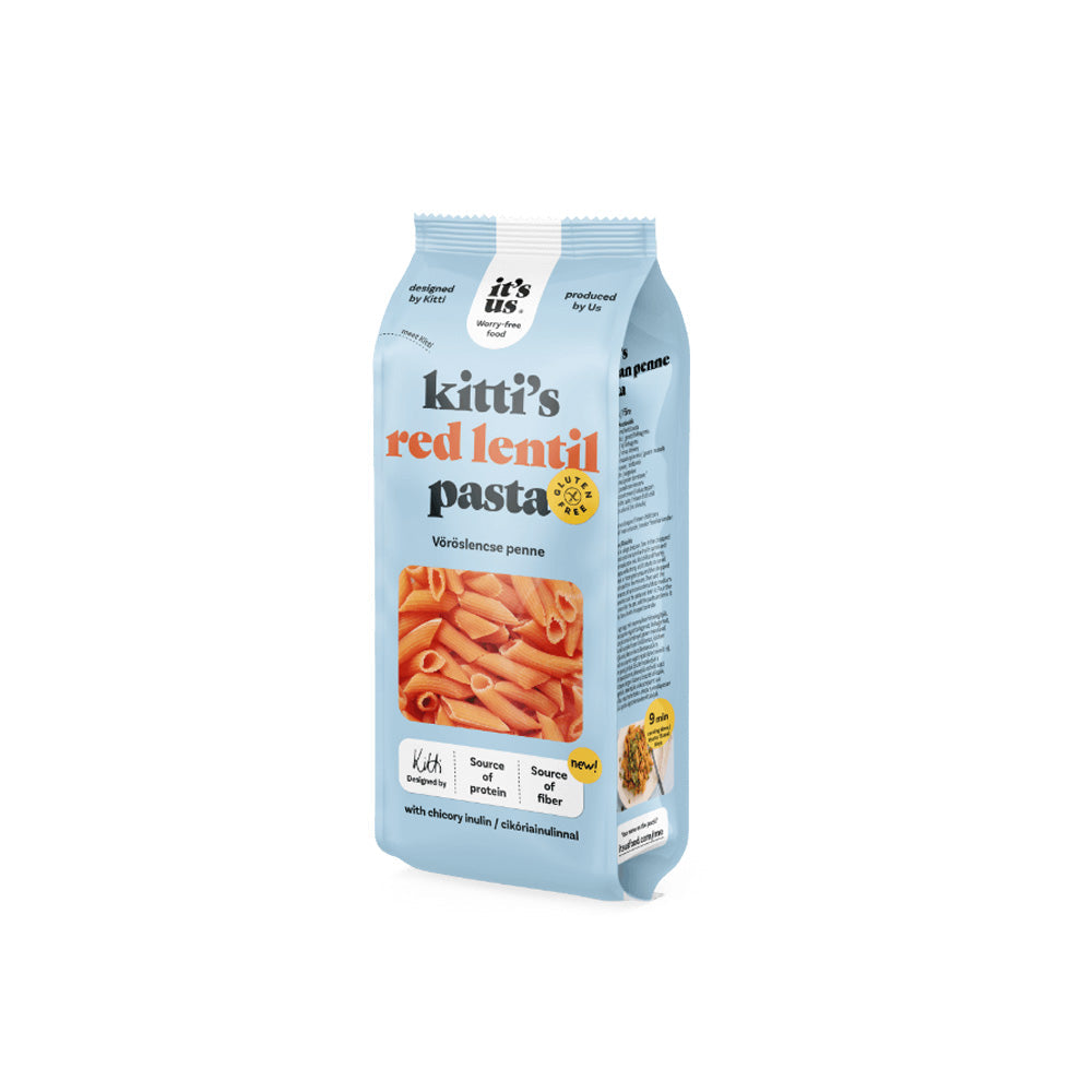 Kittis-voroslencse-teszta-penne-200g