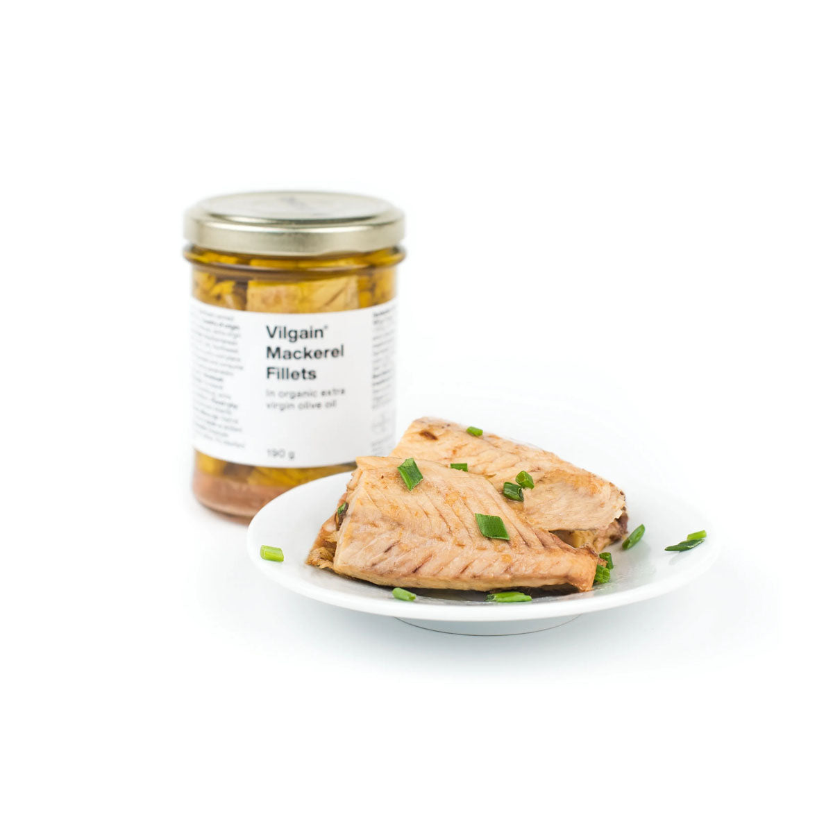 Vilgain Makrélafilé ext. szűz bio olivaolajban190g