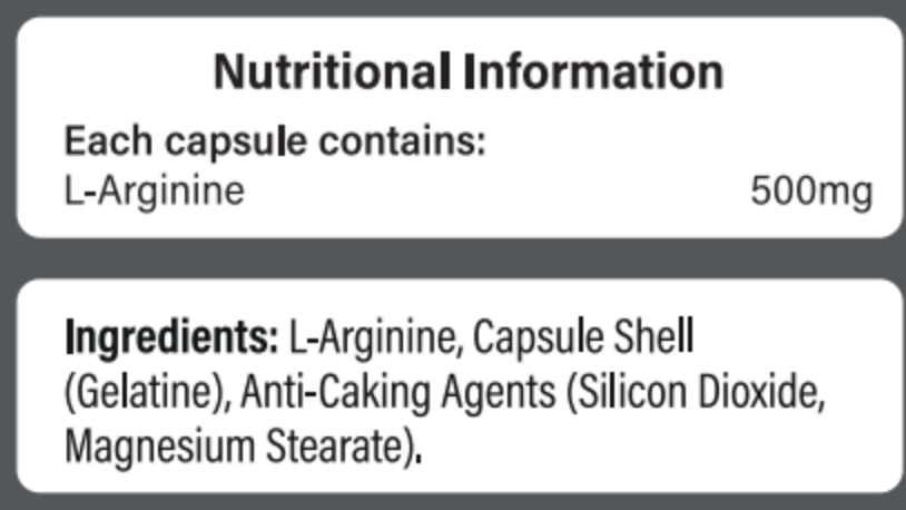 L-Arginin 500mg - 50db