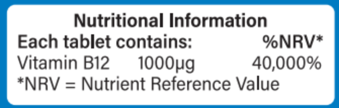 B12-vitamin 1000 mcg - 120db