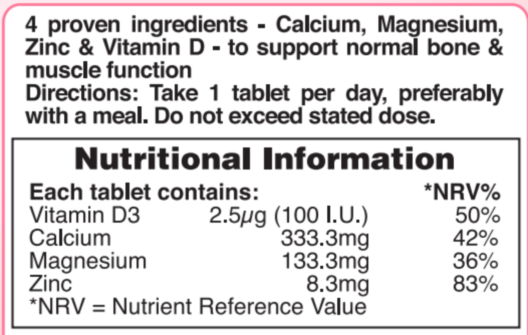 Kalcium+D3+Magnézium+Cink - 120db